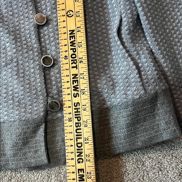 St. John Couture Tweed Lined Jacket Stand Collar Button closure Lined Size 4 - Picture 8 of 9